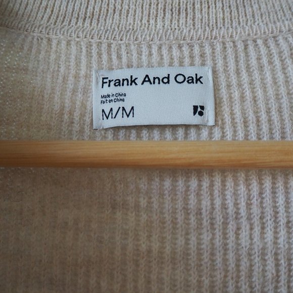 Frank + Oak white wool collared sweater - Picture 4 of 4